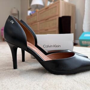 Calvin Klein Black Elegant Heels (never worn!)